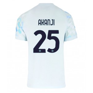 Fotbalové Dres Inter Milan Manuel Akanji #25 Venkovní Oblečení 2025-26 Krátký Rukáv